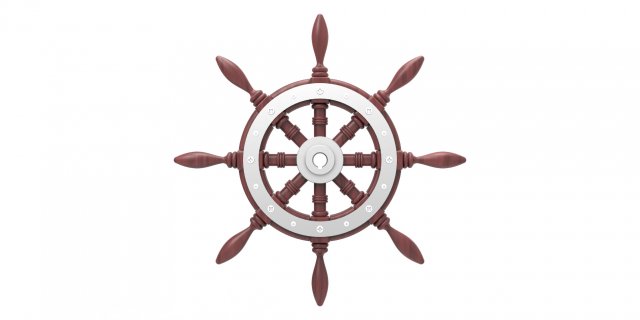 Yacht steering wheel Modelo 3D .c4d .max .obj .3ds .fbx .stl .blend 
