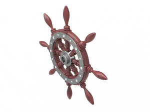 Yacht steering wheel 3D Model