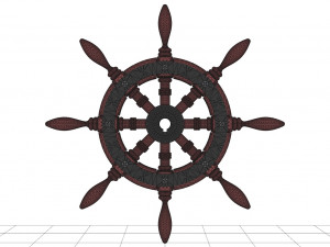 Yacht steering wheel Modelo 3D