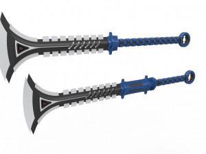 Fantasy axes 3D मॉडल