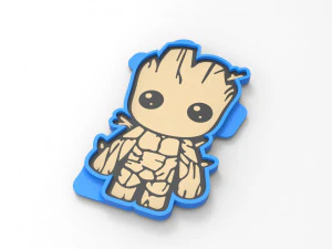 Groot - Silicone mold 3D Print Model