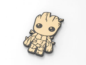Groot - Silicone mold 3D Print Model