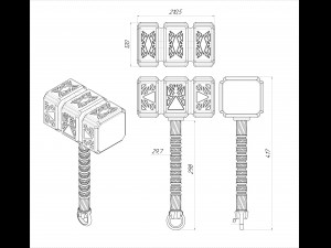 Hammer 309 Model 3D