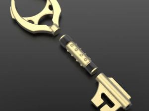 Golden key - 1001 3D Model