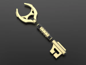 Golden key - 1001 3D Model