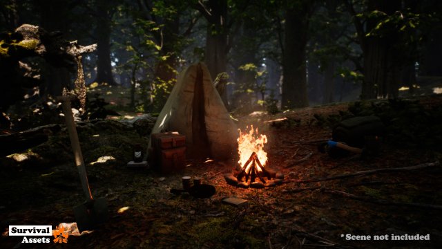 survival asset pack Modello 3D .c4d .max .obj .3ds .fbx .stl .blend 
