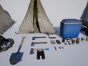 survival asset pack Modello 3D