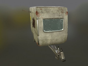 old abandoned caravan 3D-Modell