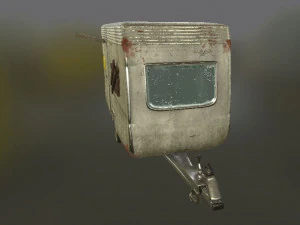 old abandoned caravan 3D Model