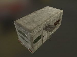 old abandoned caravan 3D-Modell