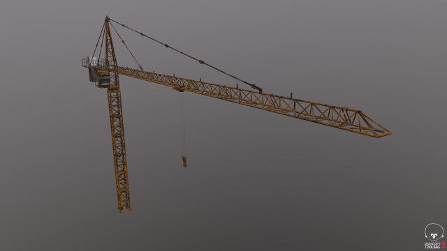 crane 3D Model .c4d .max .obj .3ds .fbx .stl .blend 