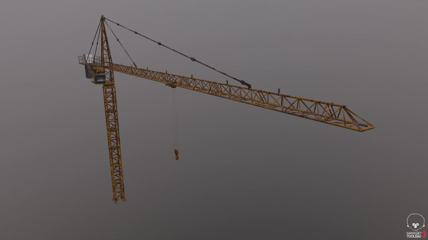 guindaste Modelo 3D .c4d .max .obj .3ds .fbx .stl .blend