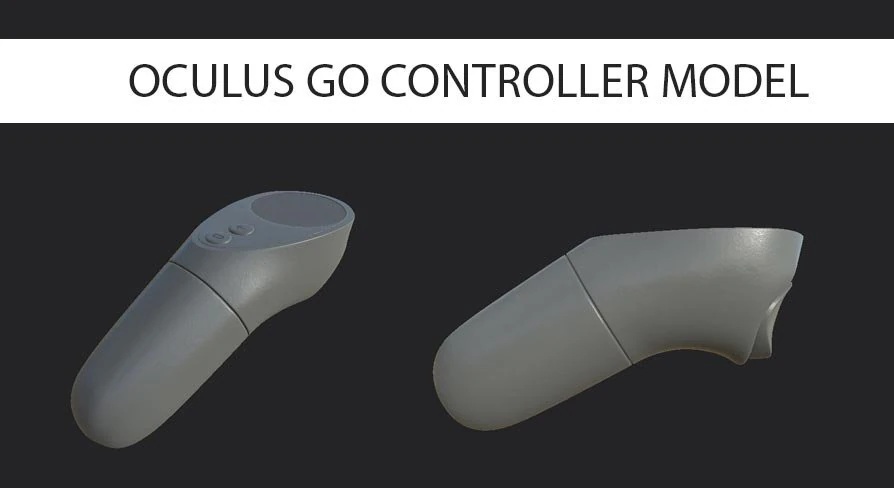 oculus go controller vr 3D Model .c4d .max .obj .3ds .fbx .stl .blend