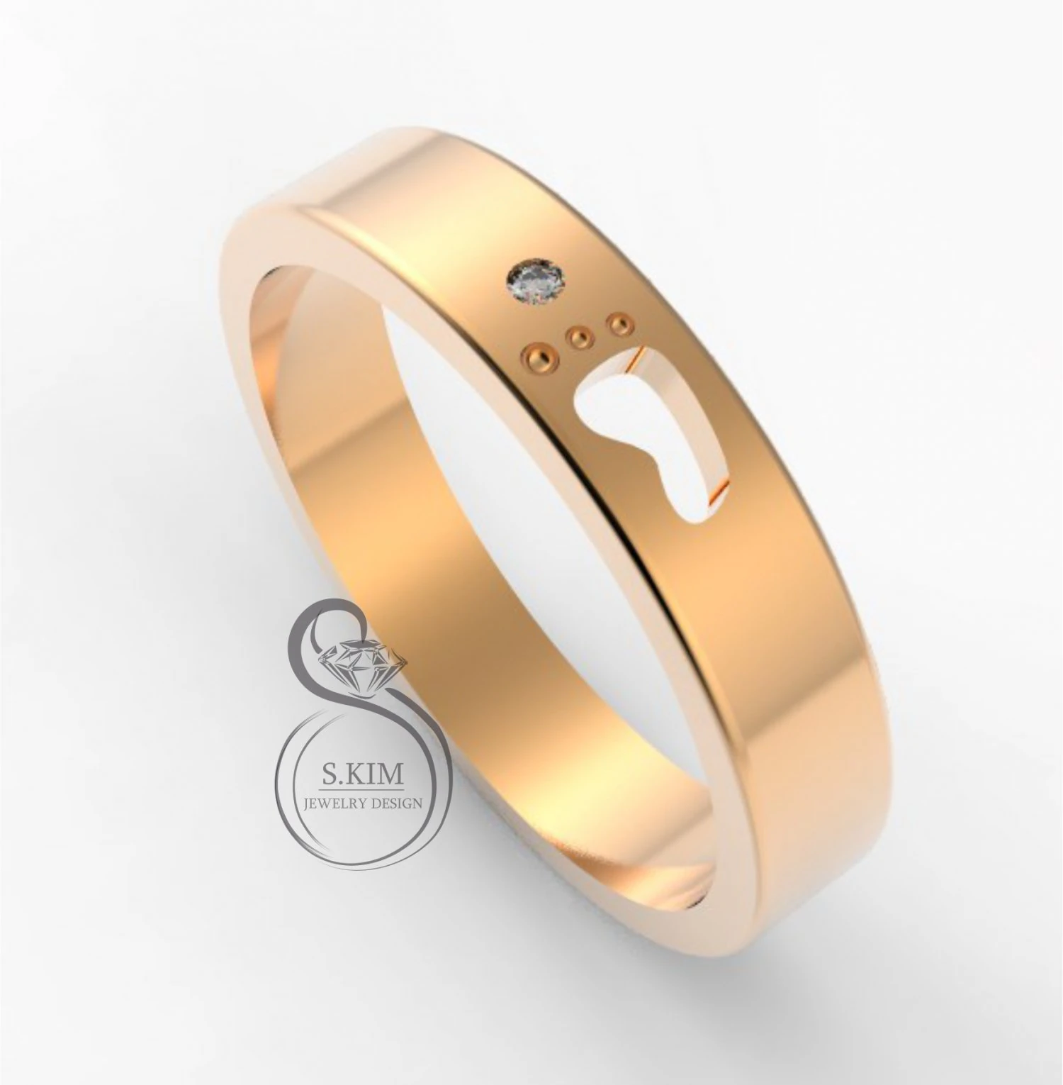 foodprint ring 3D Print Model .c4d .max .obj .3ds .fbx .stl .blend 