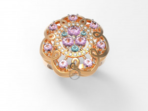 flower ring 3D-printmodel