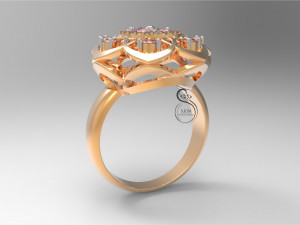 flower ring 3D-printmodel
