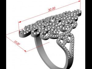 scattering of gems pattern Model do druku 3D