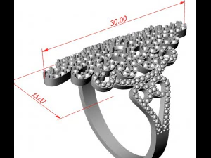 scattering of gems pattern 3D Print Model