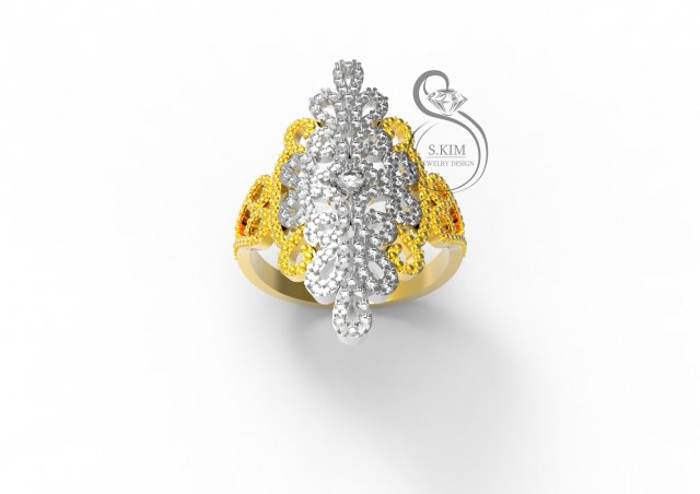 scattering of gems pattern Model do druku 3D .c4d .max .obj .3ds .fbx .stl .blend 