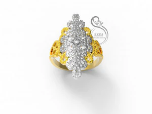 розсип дорогоцінних каменів візерунок 3D Принт Модель