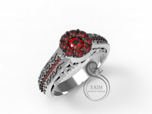 flower ring removeable outside part 3D Print Model
