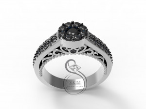 flower ring removeable outside part 3D Print Model