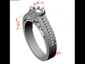 flower ring removeable outside part 3D Print Model