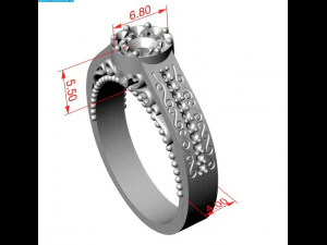 flower ring removeable outside part 3D Print Model