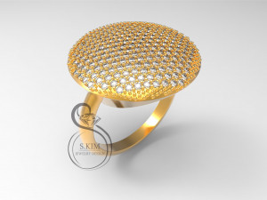 scattering round ring 3D Print Model