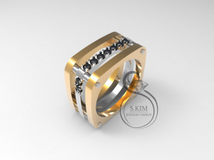 square rings full weight and lightweight variant Modelo de Impressão 3D