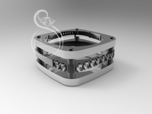 square rings full weight and lightweight variant Modelo de Impressão 3D