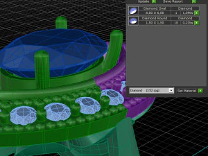 ring oval gem 8x6 3D Print Model