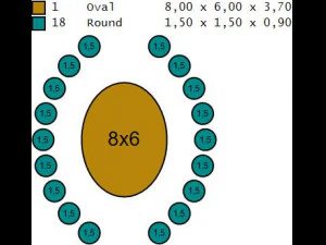 ring oval gem 8x6 3D Print Model