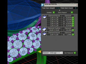 cushion emerald radiant 18x15 3D Print Model