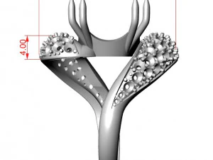 cushion emerald radiant 18x15 3D Print Model