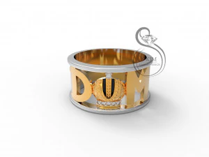 depeche 模式环 3 部分 3D 打印模型