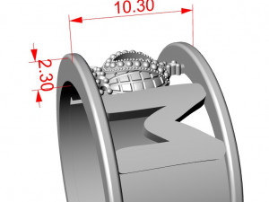 depeche mode ring 3 parts 3D 프린트 모델