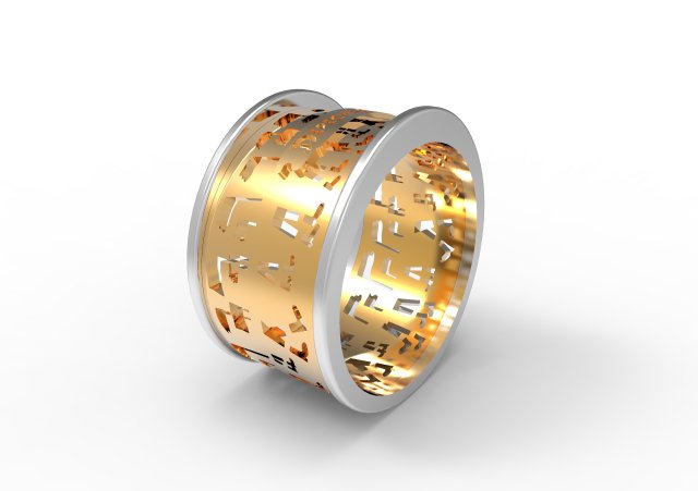 depeche mode 2 rings through holes and dints 3Dプリントモデル .c4d .max .obj .3ds .fbx .stl .blend 