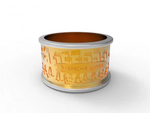 depeche mode 2 rings through holes and dints 3D Print Model