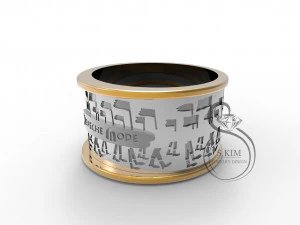 depeche mode 2 rings through holes and dints 3D Print Model