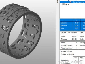 depeche mode 2 rings through holes and dints 3D Print Model