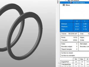 depeche mode 2 rings through holes and dints 3D Print Model