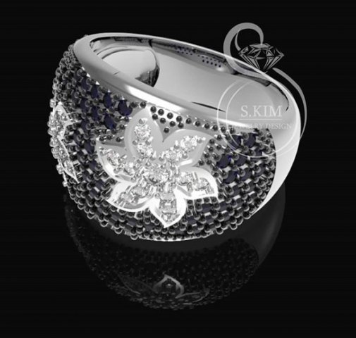 ring scattering of gems Modelo de impresión 3D .c4d .max .obj .3ds .fbx .stl .blend 