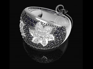 rozrzucanie klejnot&oacute;w w pierścieniu Model do druku 3D