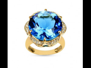 ring with gem 18mm Modèles 3D en vedette