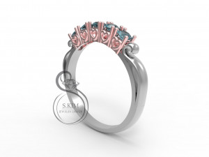 ring with heart heads Modèles 3D en vedette