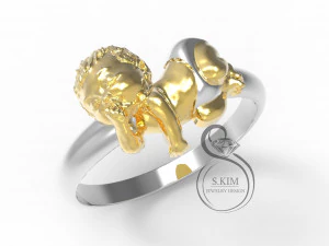 ring with baby 3D Print Model
