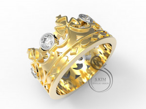 ring crown 3d print model 3D Print Model