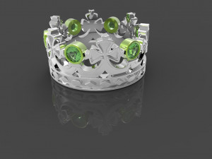 ring crown 3d print model 3D प्रिंट मॉडल