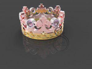 ring crown 3d print model 3D Print Model